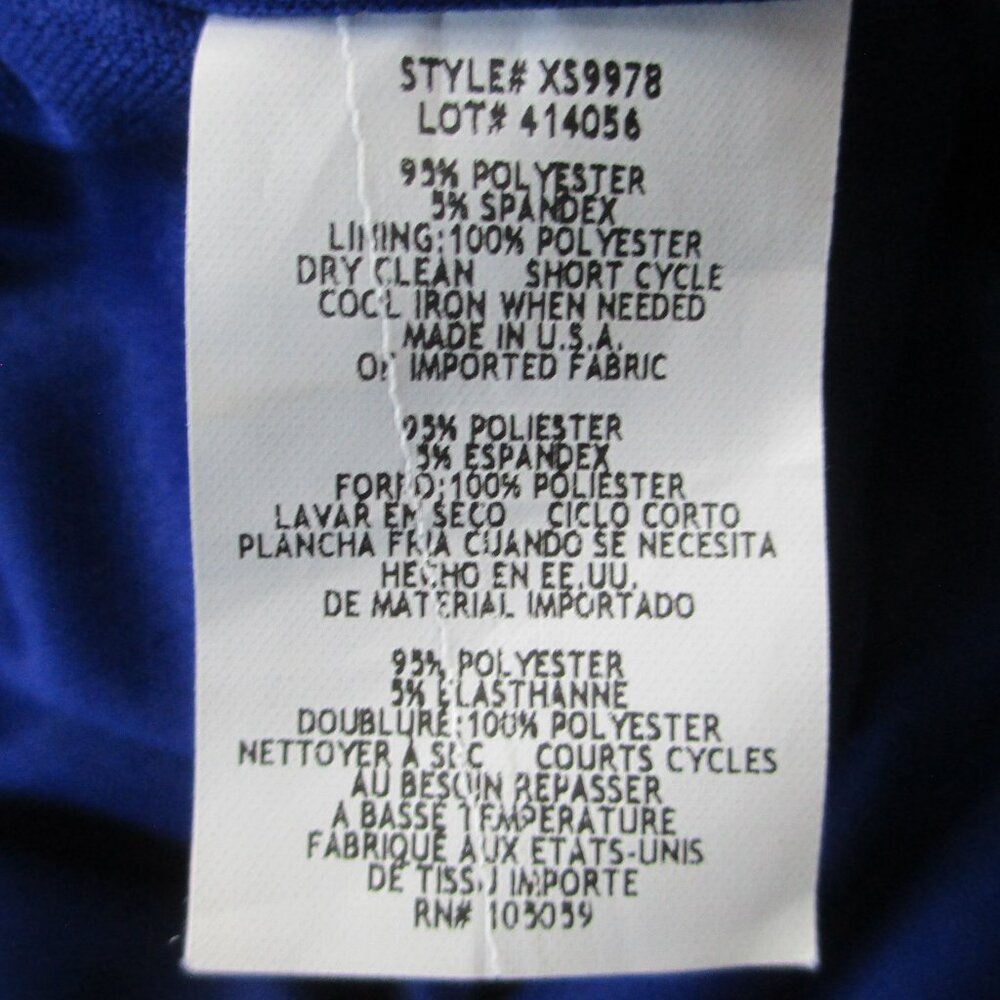 BLUE XSCAPE COCKTAIL DRESS - Picture 16 of 16